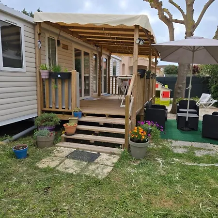 مكان تخييم Fmlodge-mobilhome Jasmin Au Sable Du Midi فالراس بلاج